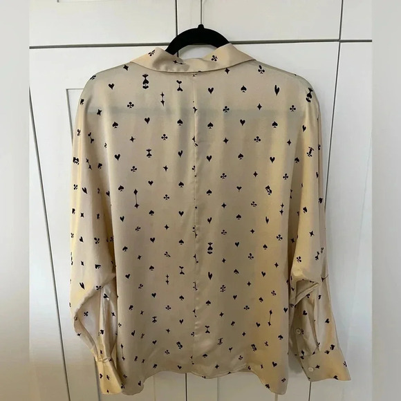 Tell Your Friends Silk Blouse size Medium - Picture 4 of 9